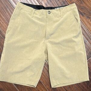 Volcom Tan Flat Front Shorts for Casual Wear Sz 32